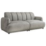 Sofa GERRA - jasnoszary, welwet