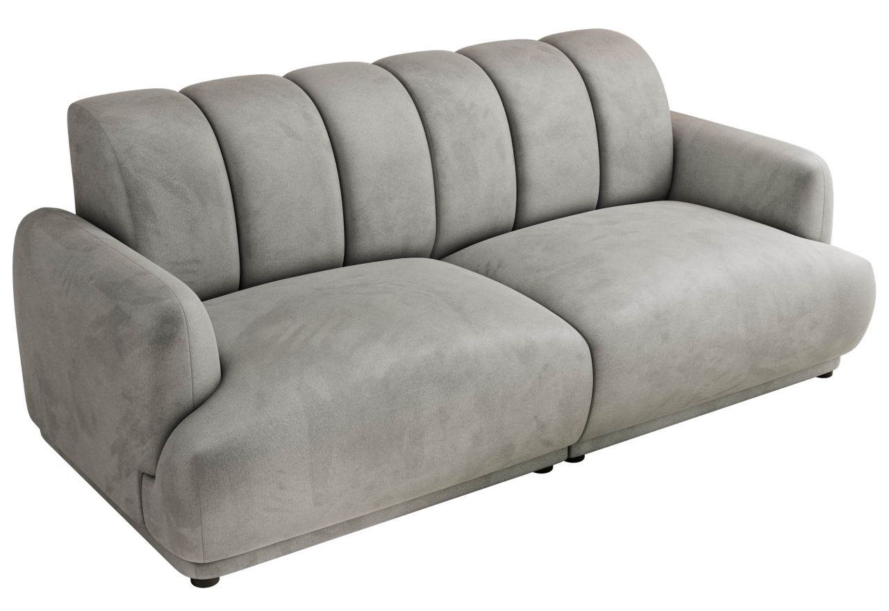 Sofa GERRA - jasnoszary, welwet