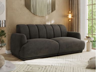 Sofa GERRA - ciemnoszary, welwet