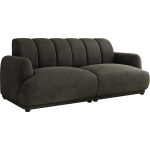 Sofa GERRA - ciemnoszary, welwet
