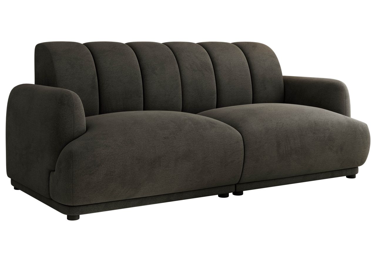 Sofa GERRA - ciemnoszary, welwet