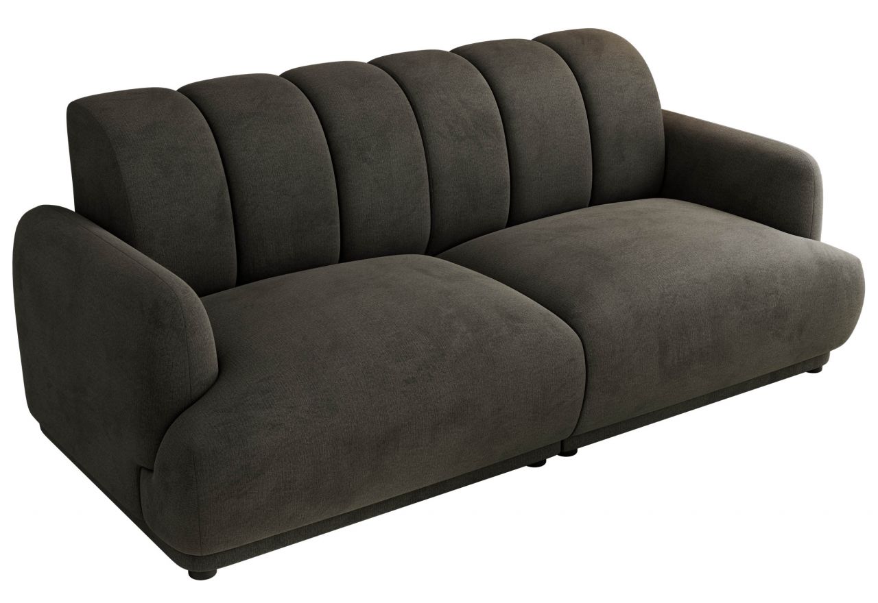 Sofa GERRA - ciemnoszary, welwet