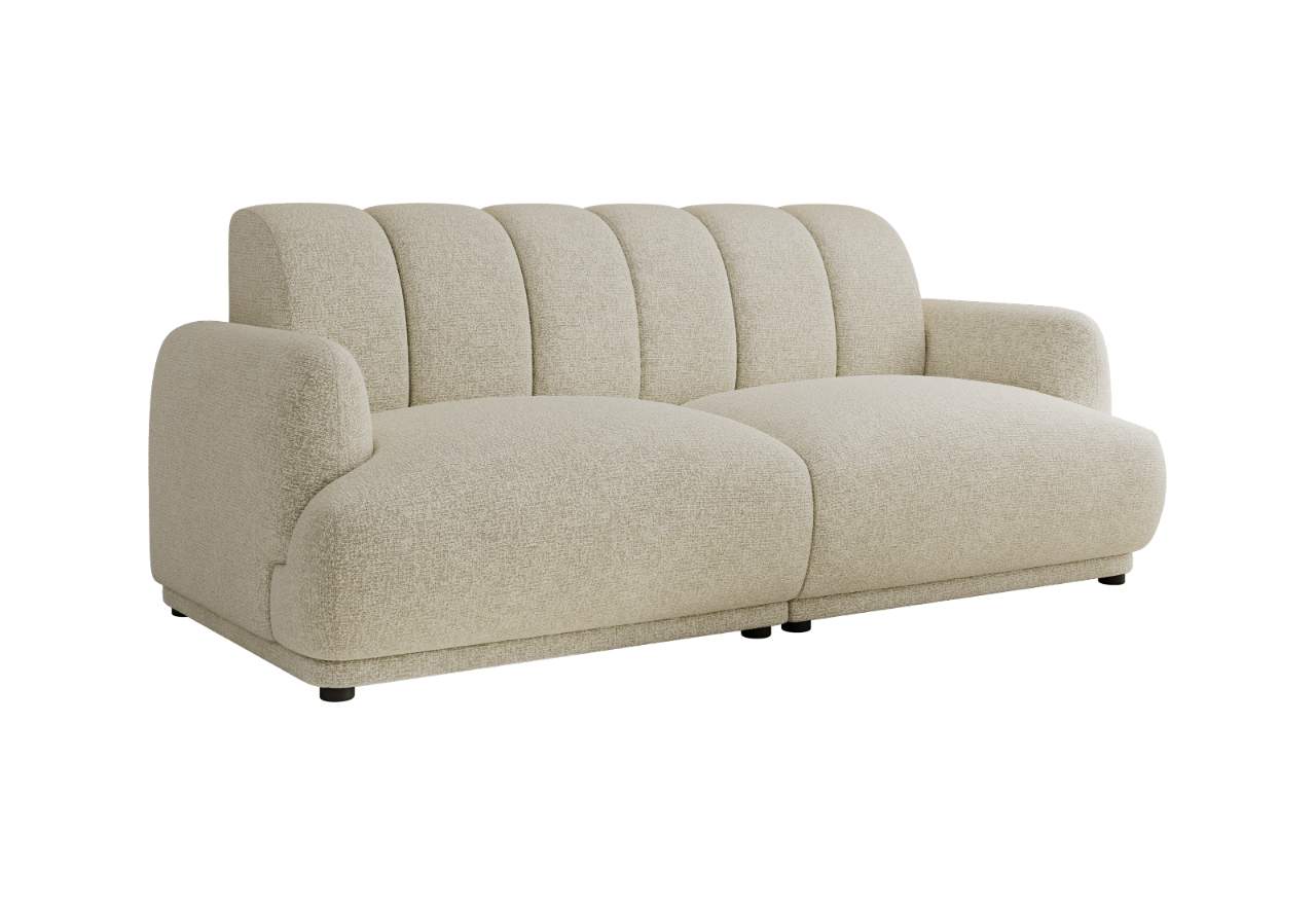 Sofa GERRA - kremowy, struktura