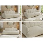 Sofa GERRA - kremowy, struktura