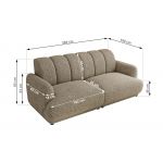 Sofa GERRA - szary, struktura