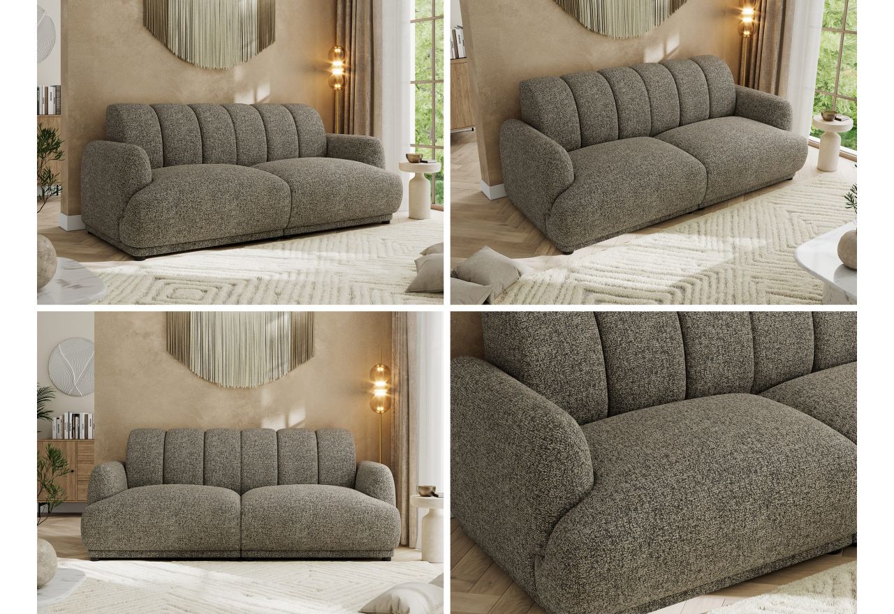 Sofa GERRA - szary, struktura