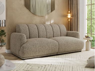 Sofa GERRA - ciemnobeżowy, struktura