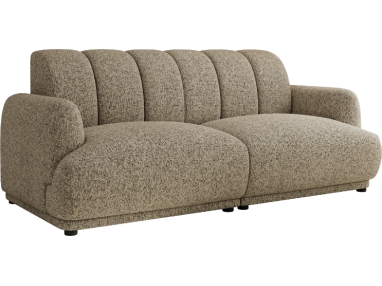 Sofa GERRA - ciemnobeżowy, struktura