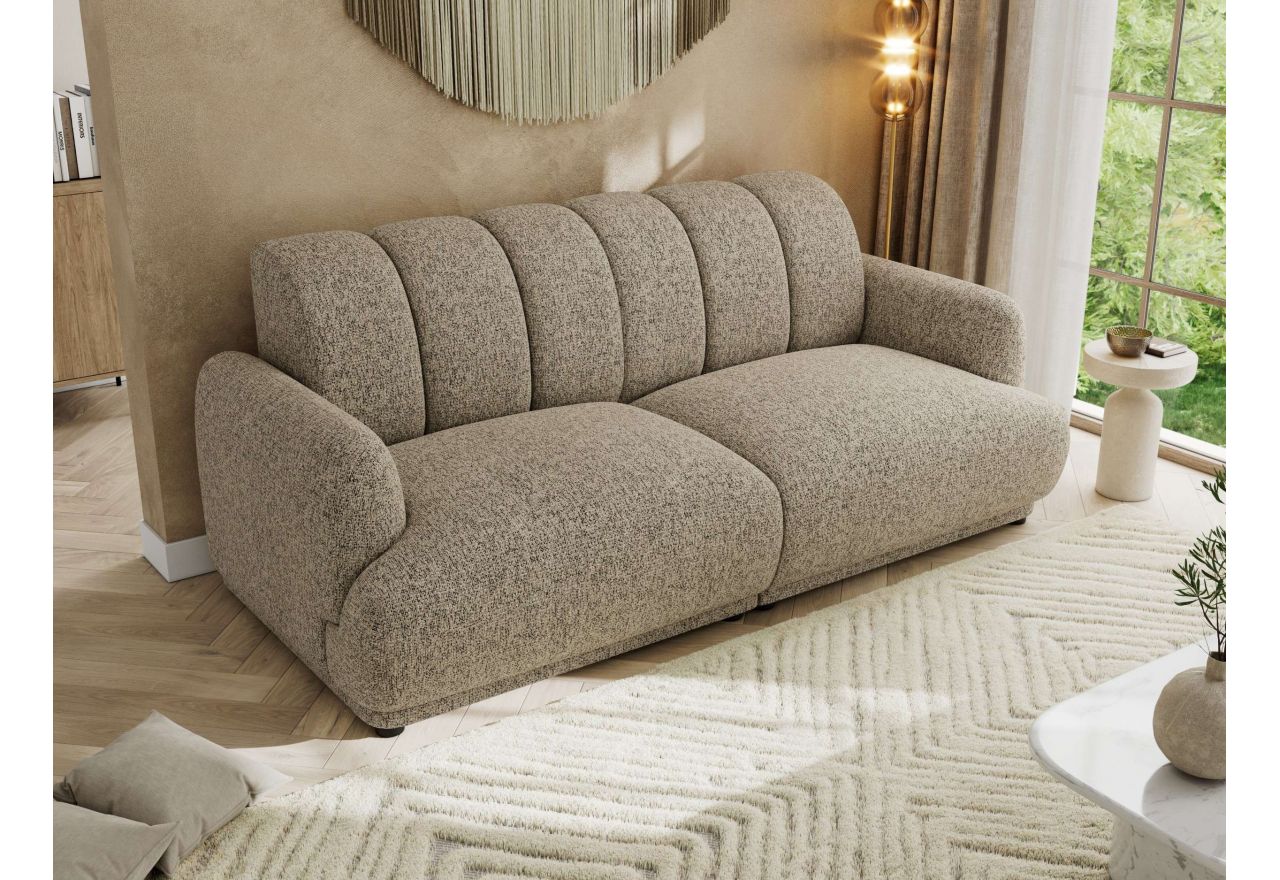 Sofa GERRA - ciemnobeżowy, struktura