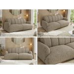 Sofa GERRA - ciemnobeżowy, struktura
