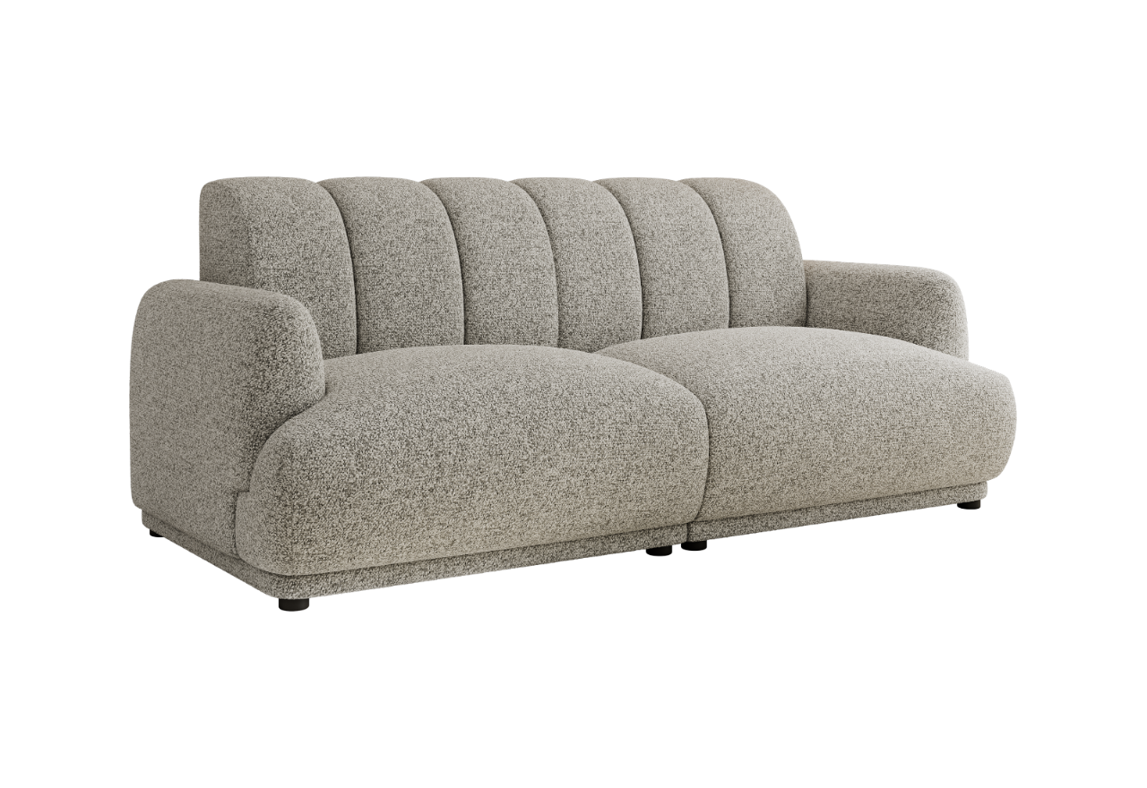 Sofa GERRA - jasnoszary, struktura