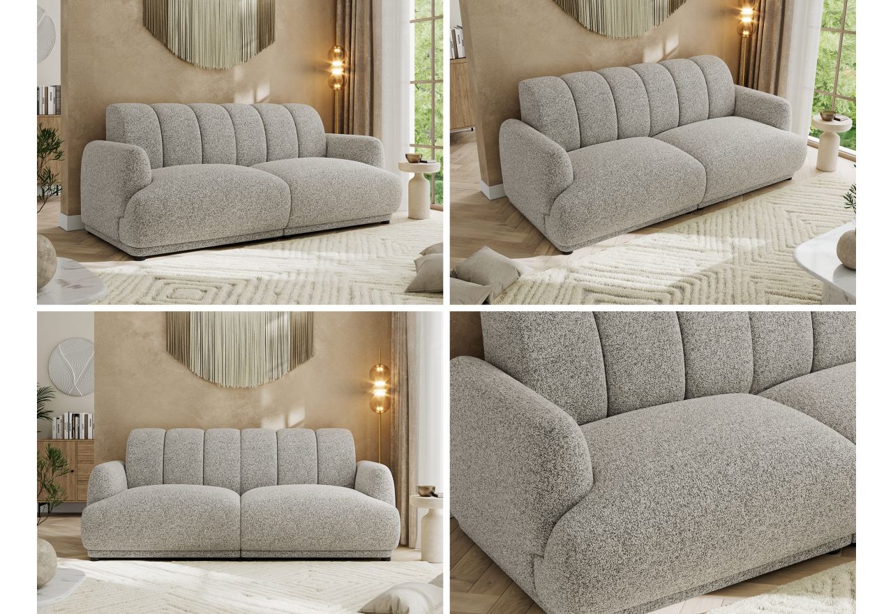 Sofa GERRA - jasnoszary, struktura