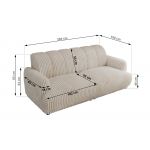 Sofa GERRA - beżowy, sztruks