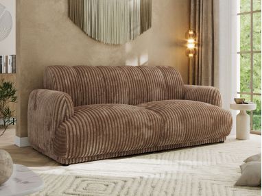 Sofa GERRA - brązowy, sztruks