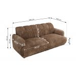 Sofa GERRA - brązowy, sztruks