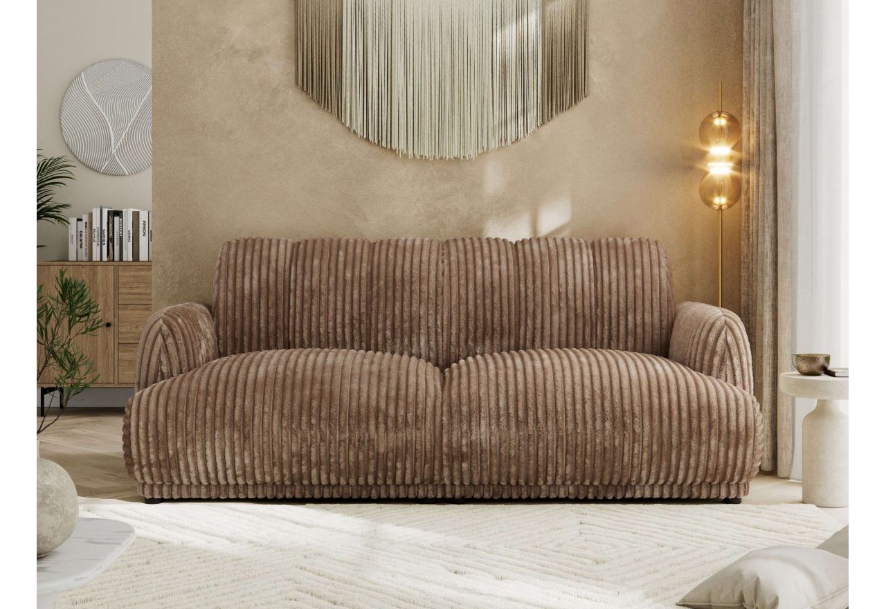Sofa GERRA - brązowy, sztruks