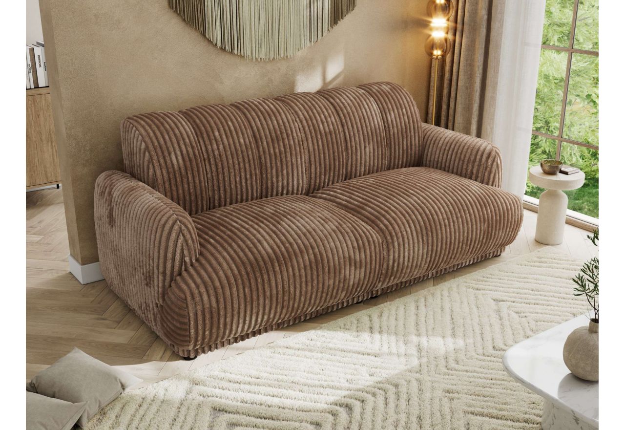 Sofa GERRA - brązowy, sztruks
