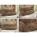 Sofa GERRA - brązowy, sztruks