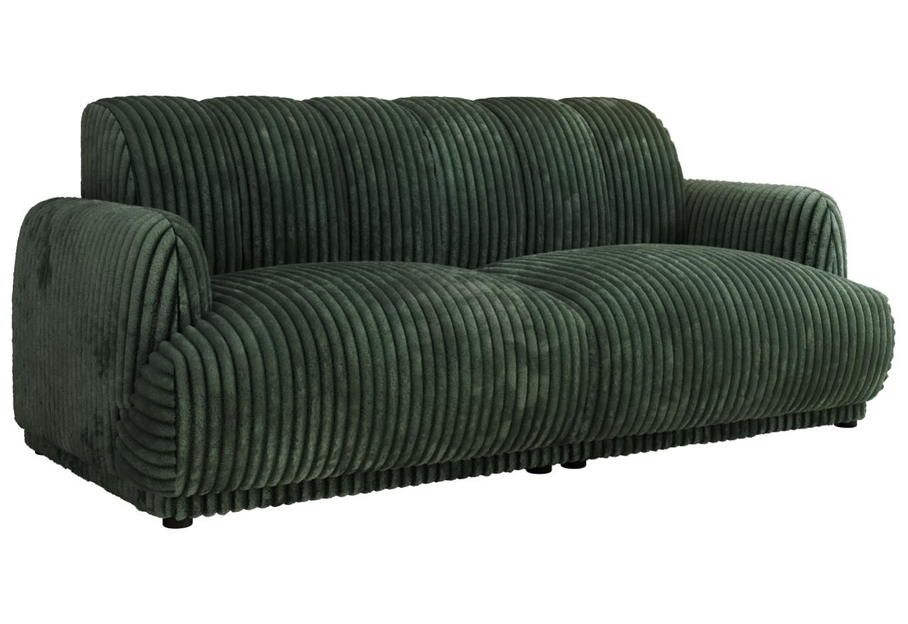 Sofa GERRA - ciemnozielony, sztruks