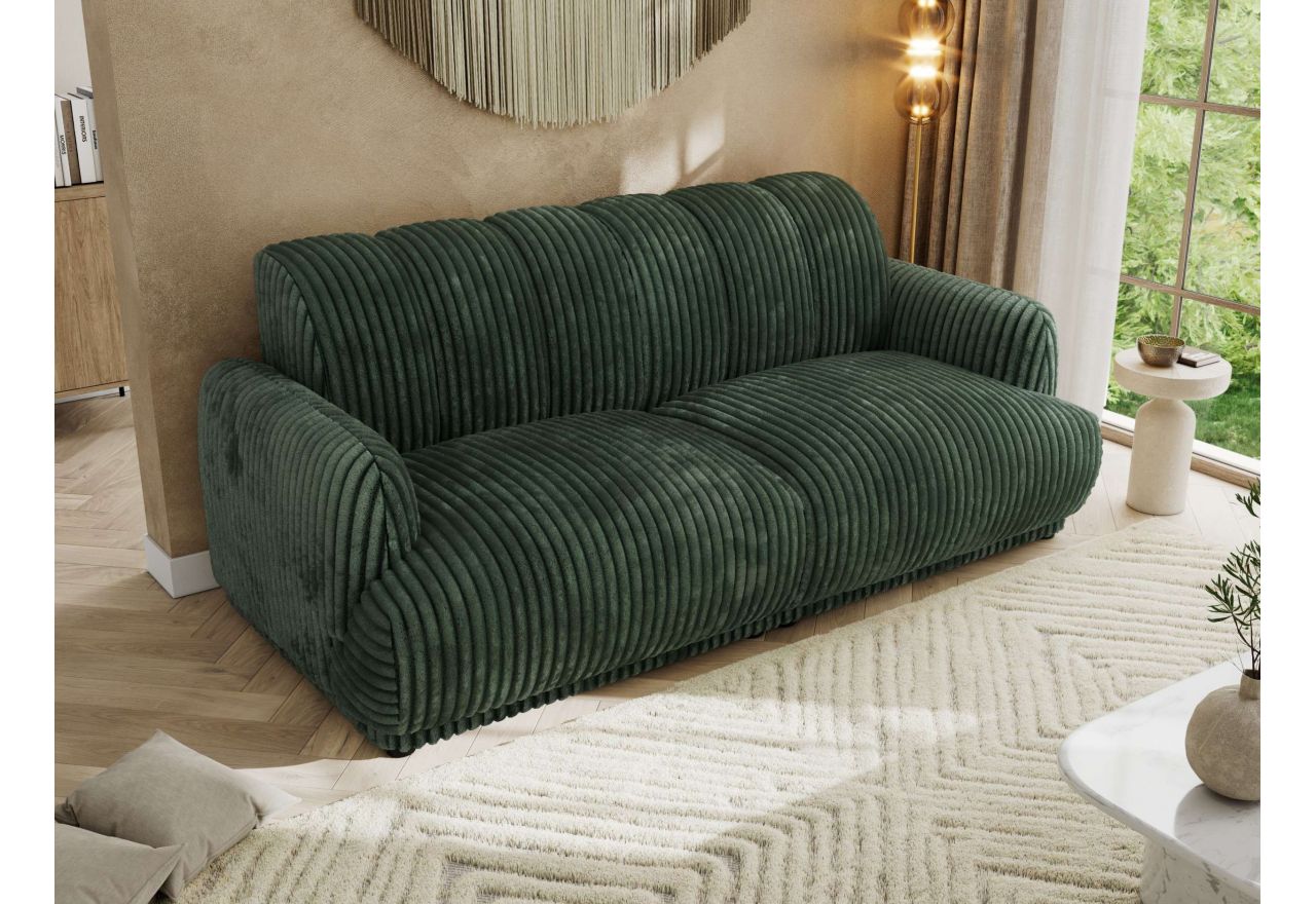 Sofa GERRA - ciemnozielony, sztruks