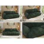 Sofa GERRA - ciemnozielony, sztruks