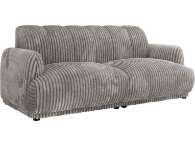 Sofa GERRA - jasnoszary, sztruks
