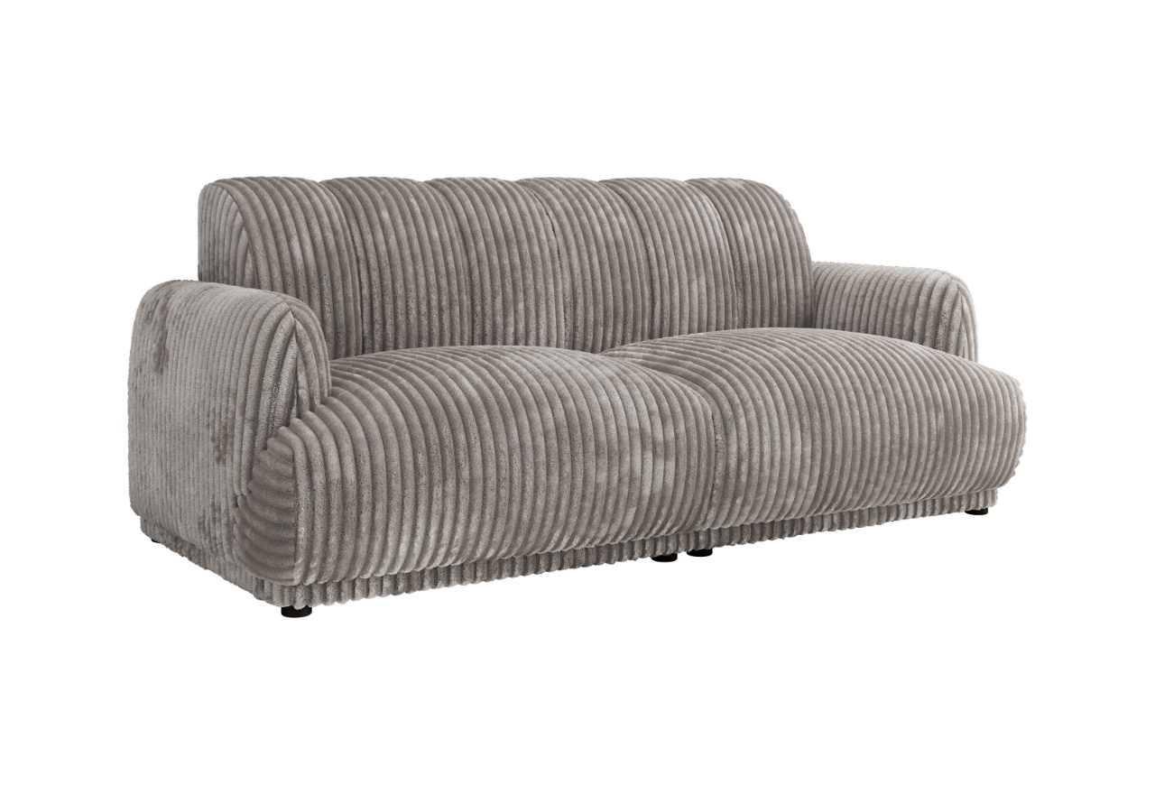 Sofa GERRA - jasnoszary, sztruks