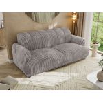 Sofa GERRA - jasnoszary, sztruks