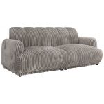 Sofa GERRA - jasnoszary, sztruks
