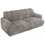 Sofa GERRA - jasnoszary, sztruks