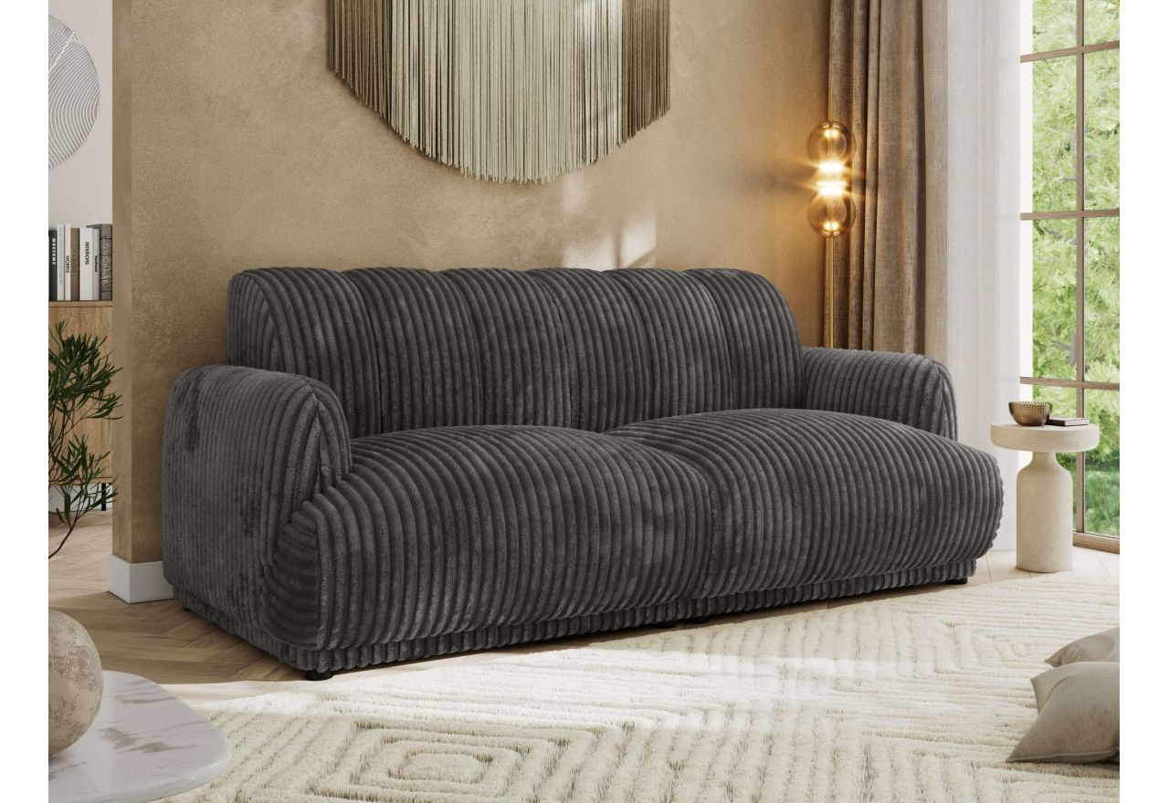 Sofa GERRA - szary, sztruks