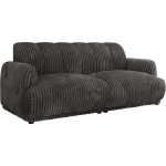 Sofa GERRA - szary, sztruks