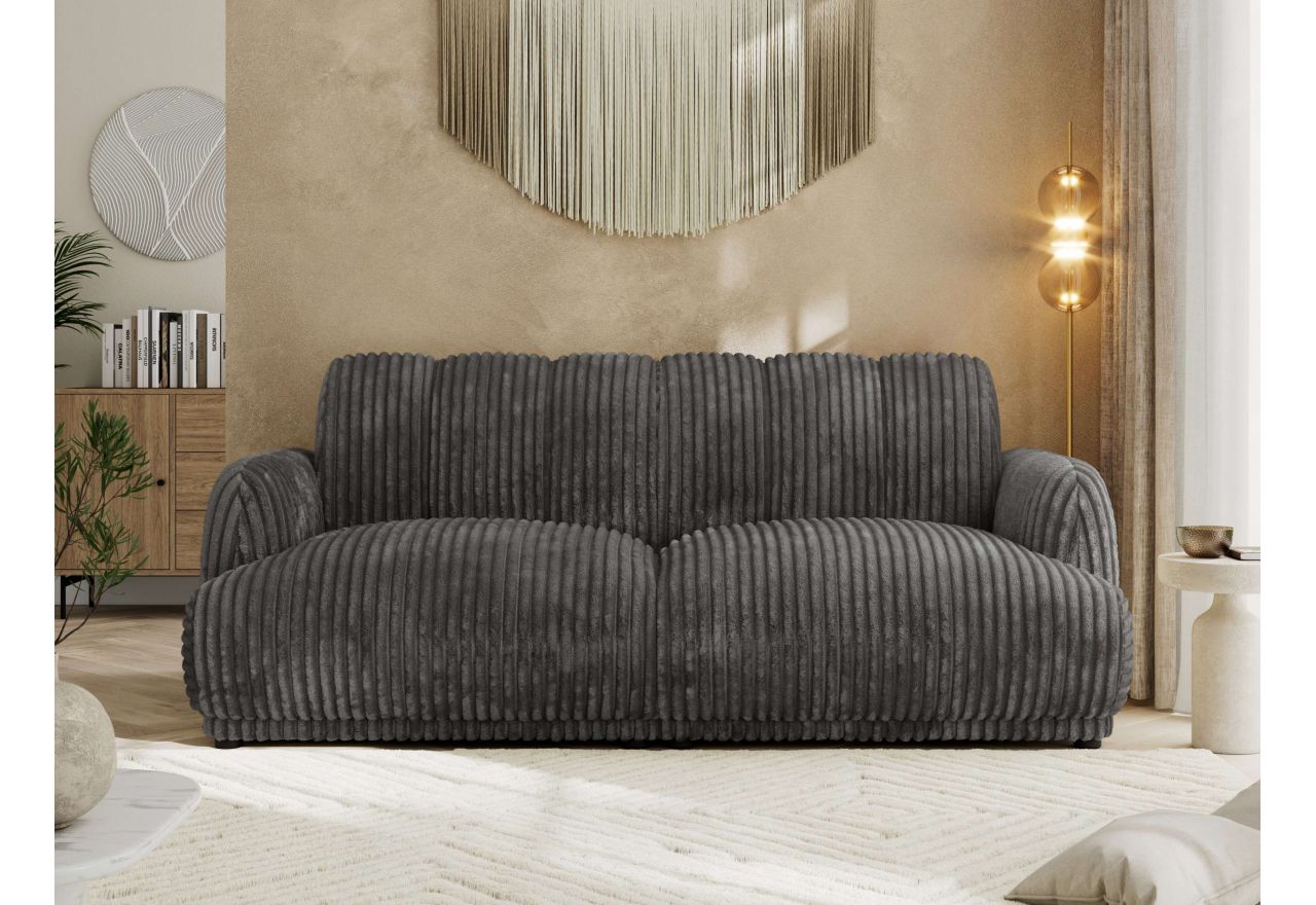 Sofa GERRA - szary, sztruks