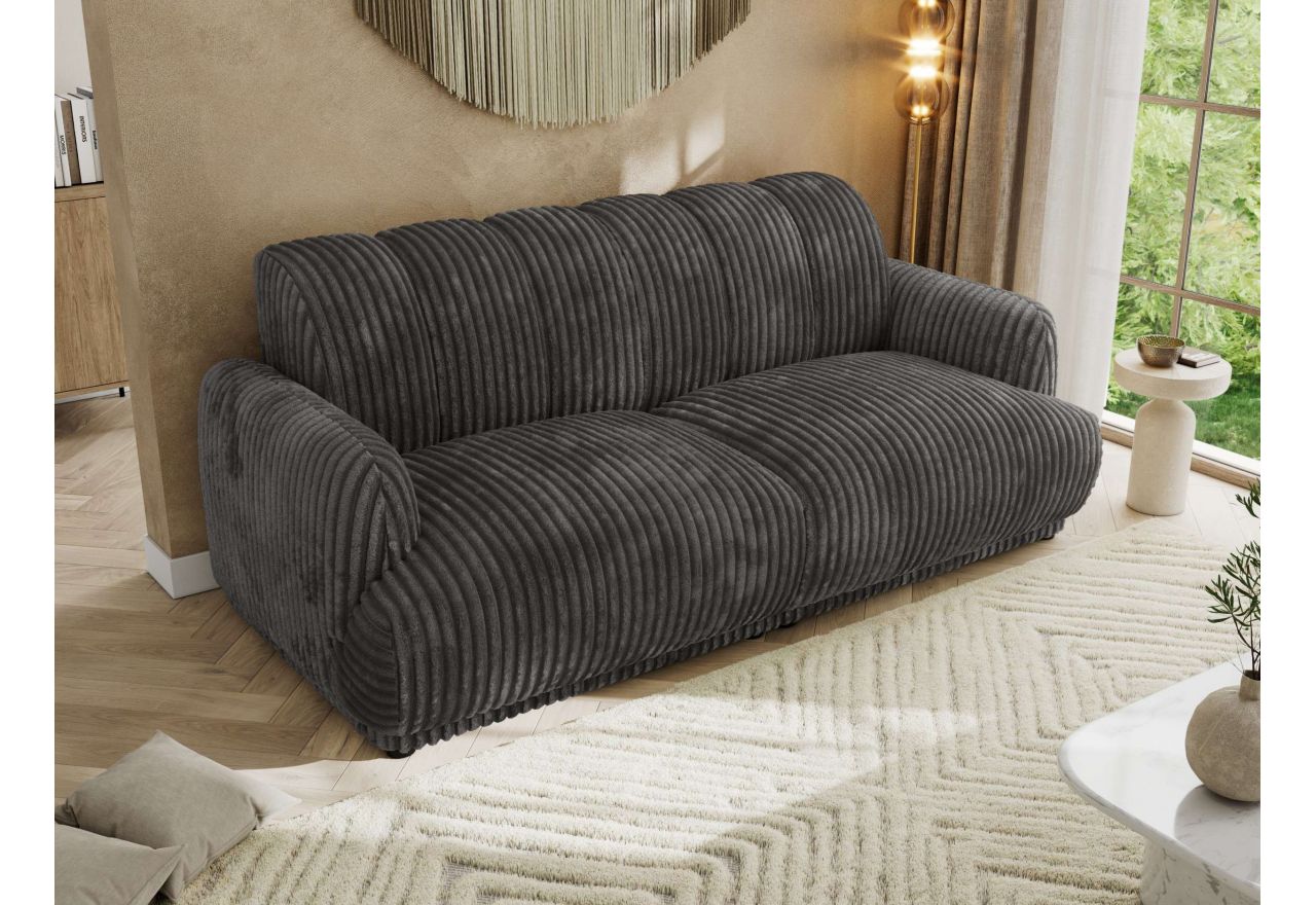 Sofa GERRA - szary, sztruks