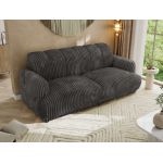 Sofa GERRA - szary, sztruks