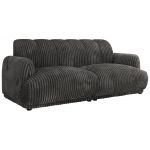 Sofa GERRA - szary, sztruks