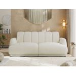 Sofa GERRA - kremowy, szenil gładki