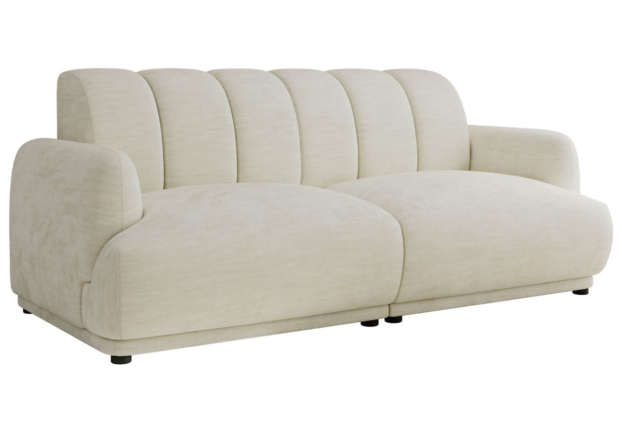 Sofa GERRA - kremowy, szenil gładki