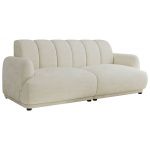 Sofa GERRA - kremowy, szenil gładki