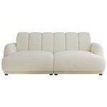 Sofa GERRA - kremowy, szenil gładki