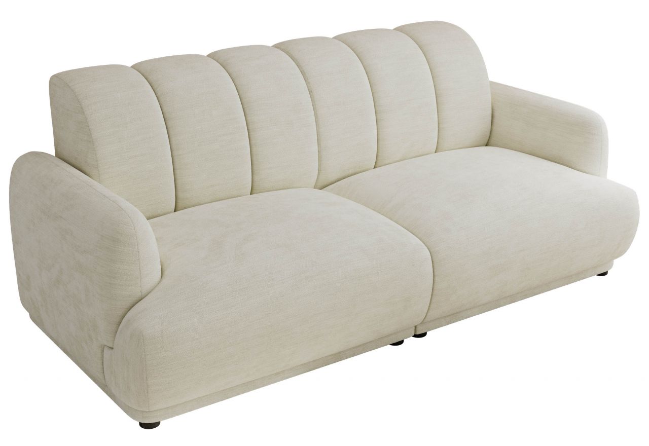 Sofa GERRA - kremowy, szenil gładki