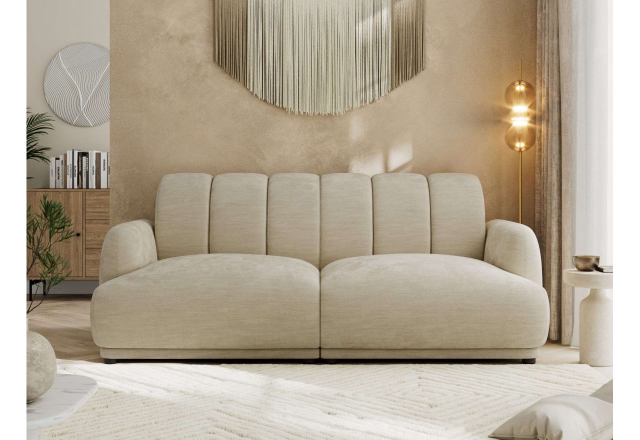 Sofa GERRA - beżowy, szenil gładki
