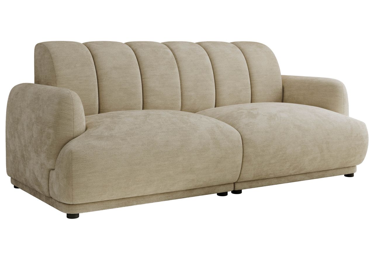 Sofa GERRA - beżowy, szenil gładki