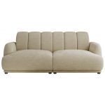 Sofa GERRA - beżowy, szenil gładki