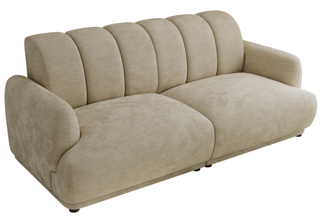 Sofa GERRA - beżowy, szenil gładki