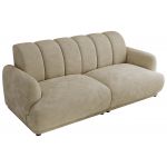Sofa GERRA - beżowy, szenil gładki
