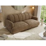Sofa GERRA - brązowy, szenil gładki