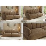 Sofa GERRA - brązowy, szenil gładki