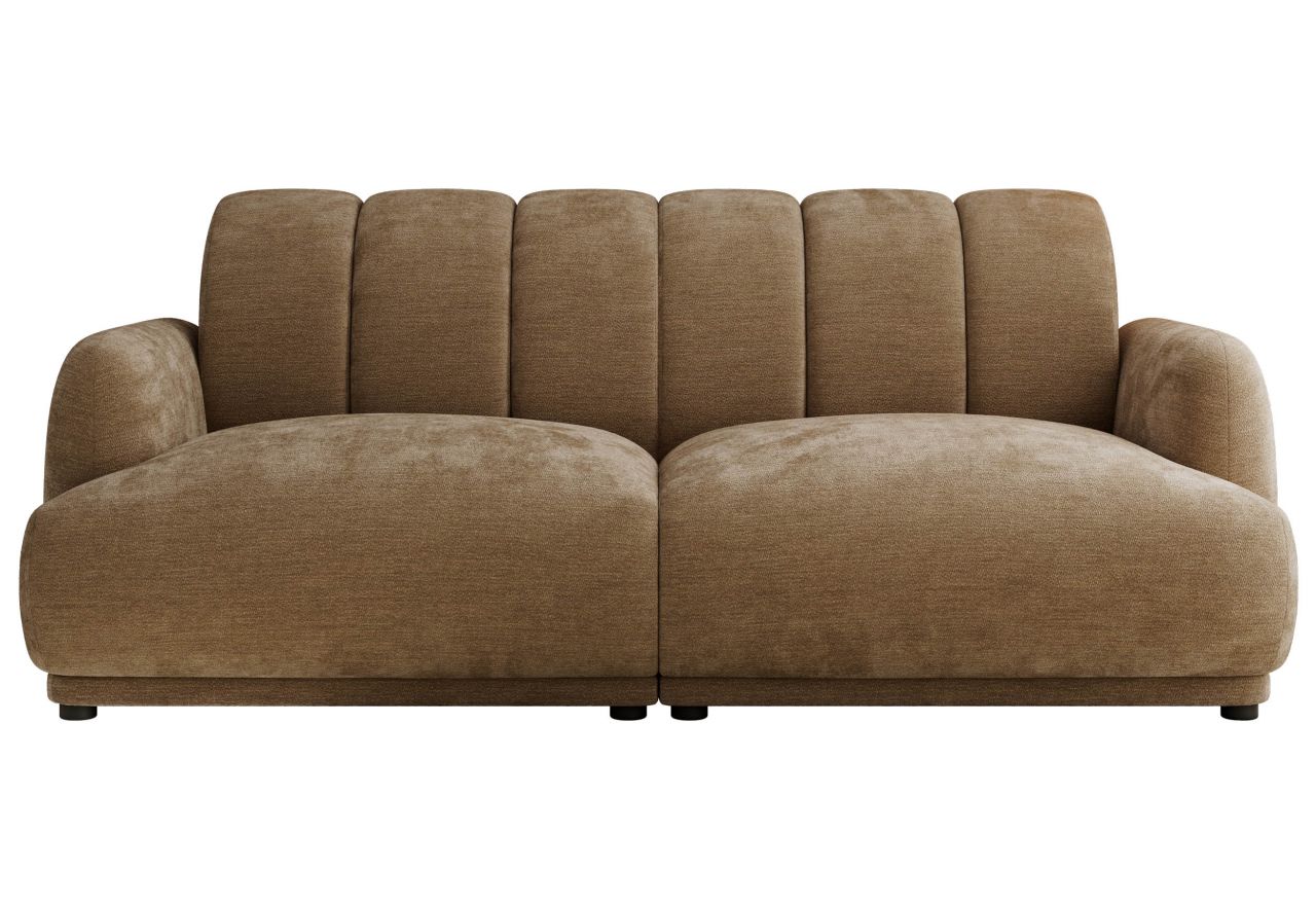 Sofa GERRA - brązowy, szenil gładki