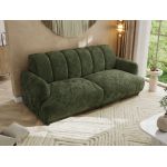 Sofa GERRA - ciemnozielony, szenil gładki